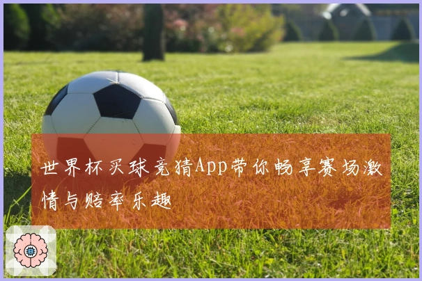 世界杯买球竞猜App带你畅享赛场激情与赔率乐趣
